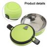 Stainless Steel Round 1 Layer Insulated Food Thermal Containers Lunch Box Case