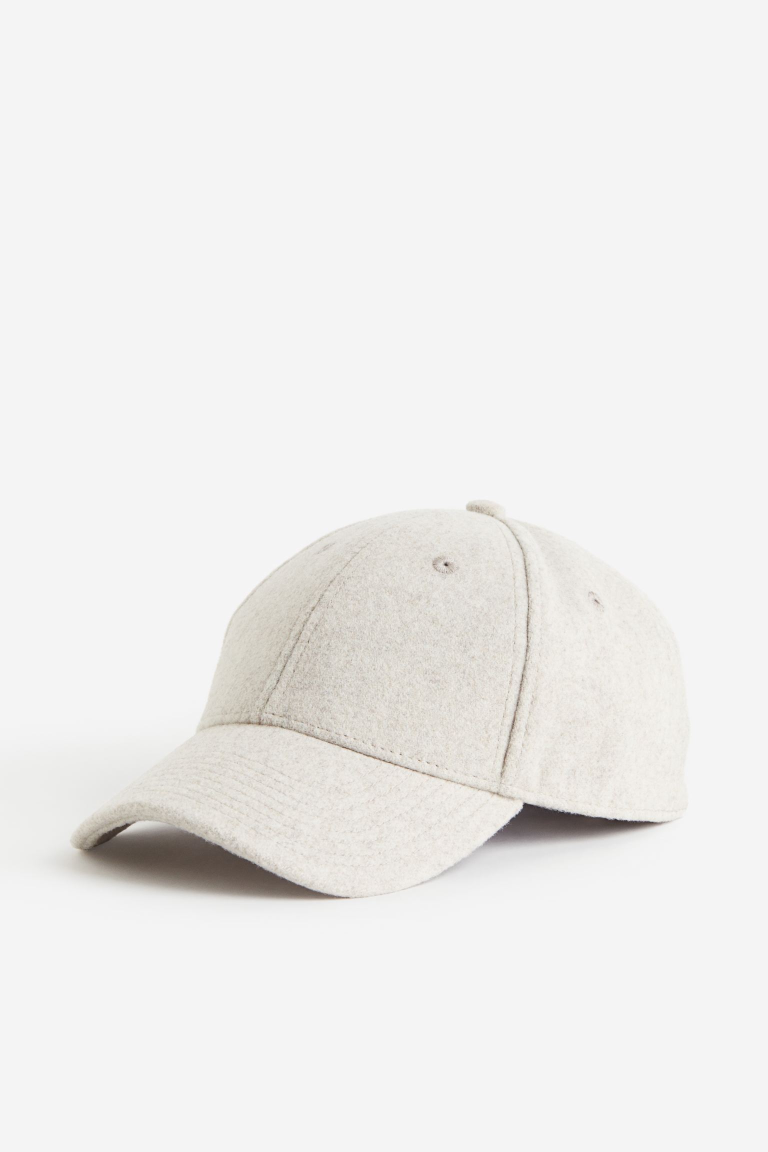 

Wool-blend twill cap