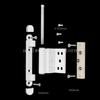 1PC Plastic Steel Casement Window Hinges Old-fashioned Sliding Door and Window Right-angle Hinges Furniture Door Accessories