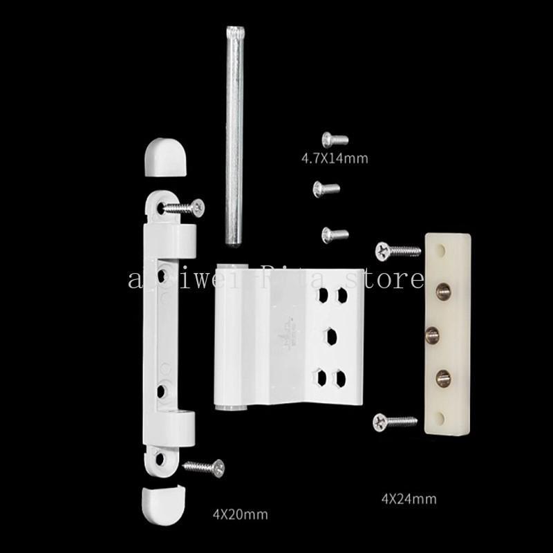 1PC Plastic Steel Casement Window Hinges Old-fashioned Sliding Door and Window Right-angle Hinges Furniture Door Accessories