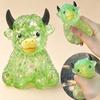 Cute Cow Squishy Maltose Fidget Toy Soft Cow  Squeeze Toy Small Cute Animal Anti Stress Splat Decompressions Vent Squeeze Toy
