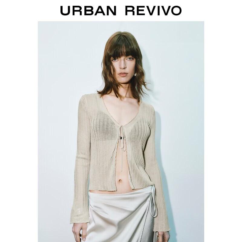 UR Women s Tie-Waist Short Knit Cardigan M