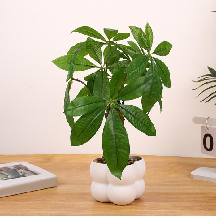 Artificial Money Plant Artificial Money Tree Potted Plant Realistic Simulation Money Tree for Indoor Decoration