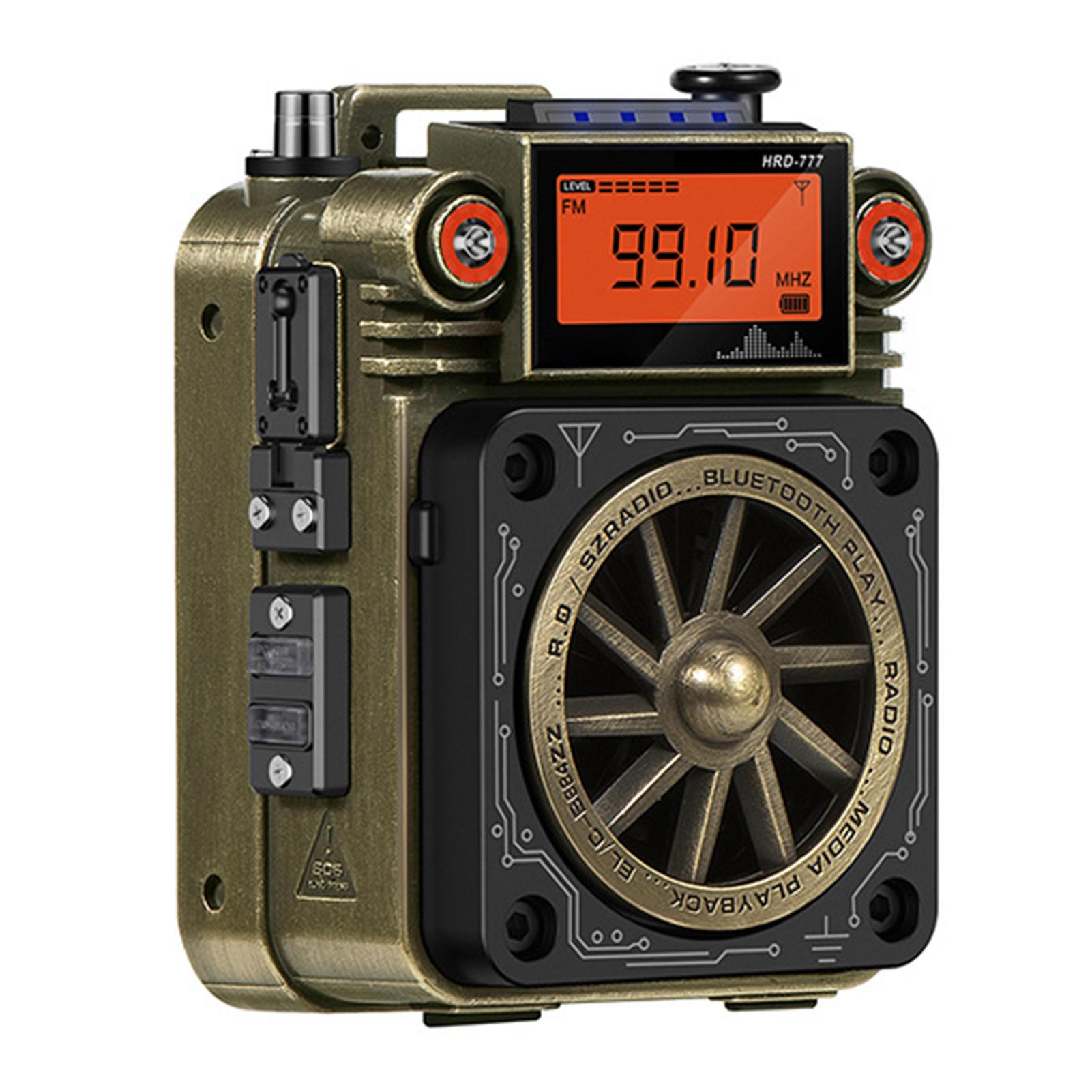 

Multi-Functional Radio with FM/AM/SW/WB Bands, Portable Player, Support TF Card Playback, Six EQ Modes, SOS Alarm, T-Type & Telescopic , wi