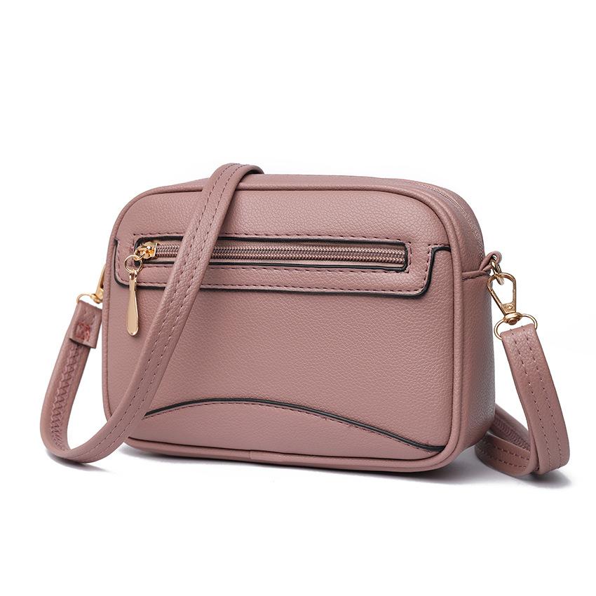 A Versatile and Trendy Small Square Bag for Women In Autumn, A Fashionable Phone Bag, and A Minimalist Leather Bag