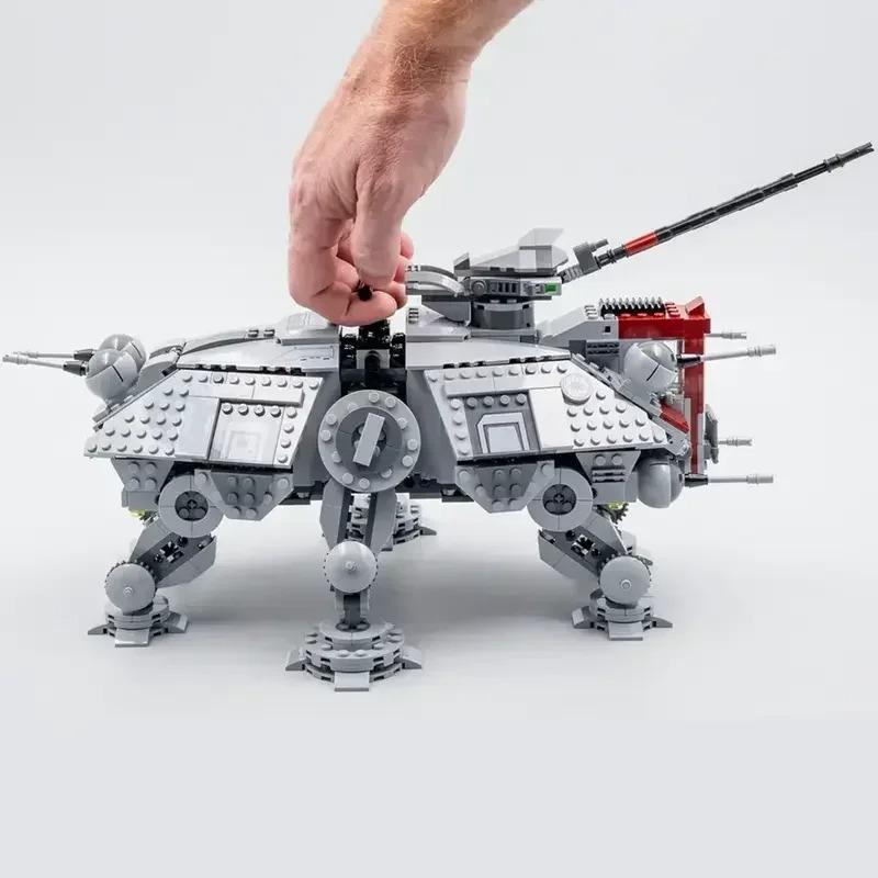 Technical AT-TE Walker 75337 MOC Model 1082PCS Building Block Space Robot Kit Self-locking Bricks DIY Assemble Birthday Gift Toy