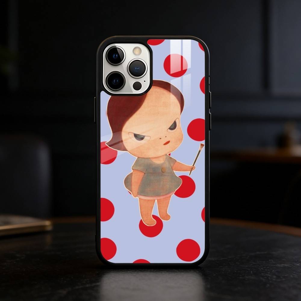 Cute Y-Yoshitomo Nara Phone Case For iPhone 17 16 15 14 13 12 Pro Max Plus for Mirror Wireless Magnetic Cover