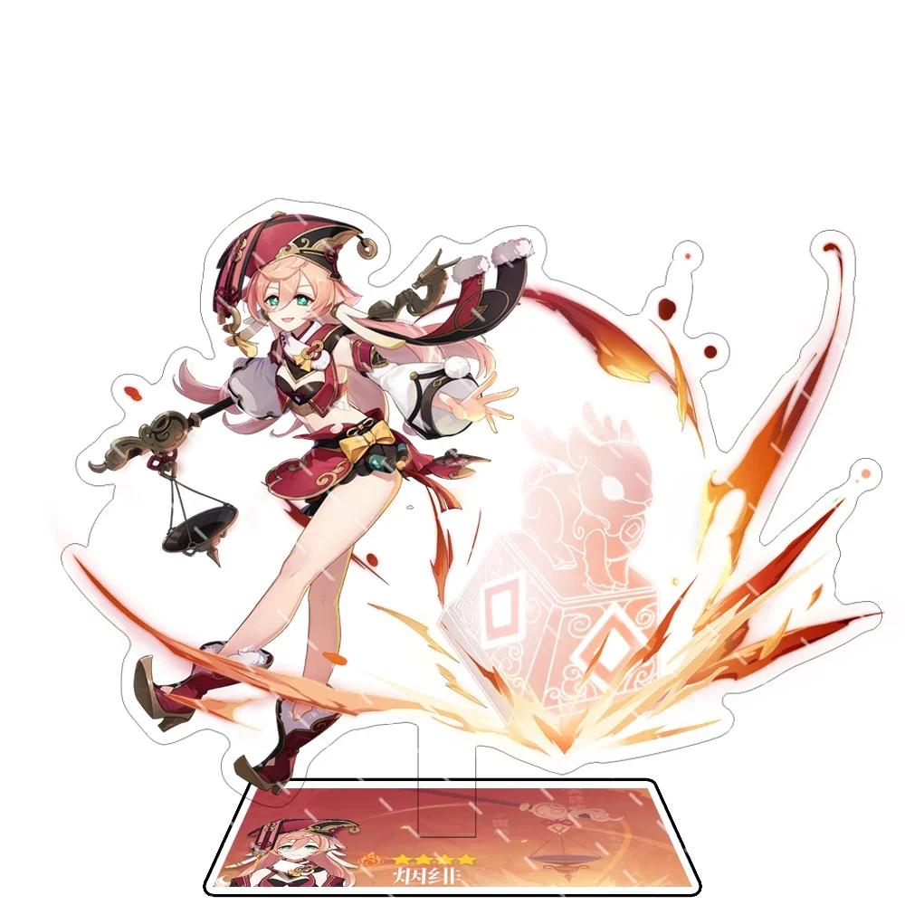 Anime Figure Impact Wanderer Nahida Cyno Yelan Acrylic Stand Model Plate Desk Decor Standing Sign Fans Gift