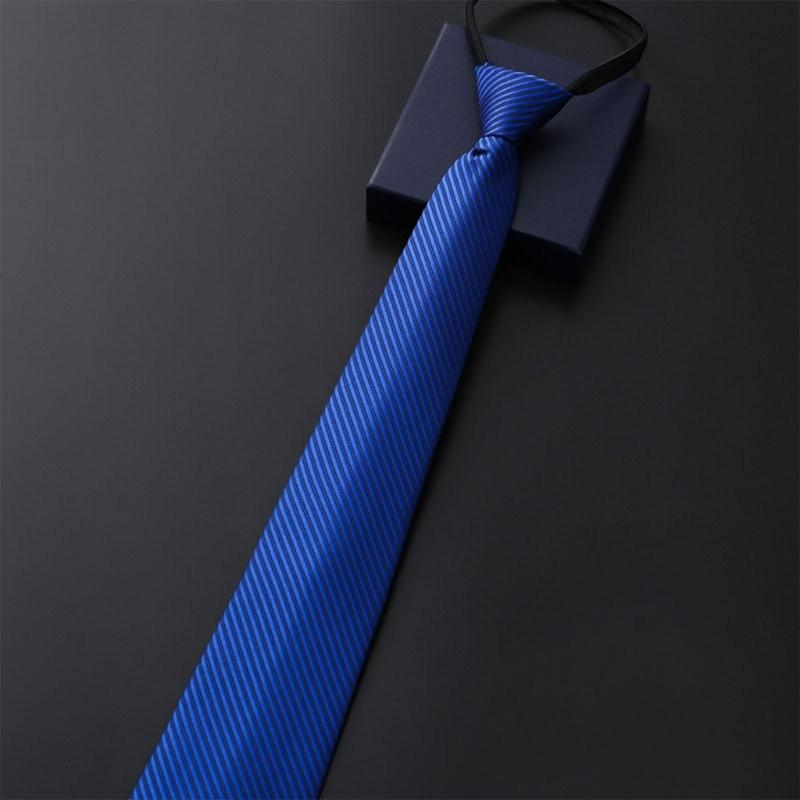 Male Zipper Design Neck Tie for Business Necktie Formal Suit Accessories