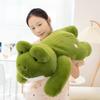 Hot Simulation Giant Frog Plush Toy Stuffed Animals Plushies Green Lying Frogs Throw Pillow Cushion Home Deco for Kids Gift