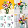 Enchanting Flower Building Blocks Set Compatible With High Quality Miniature Toys