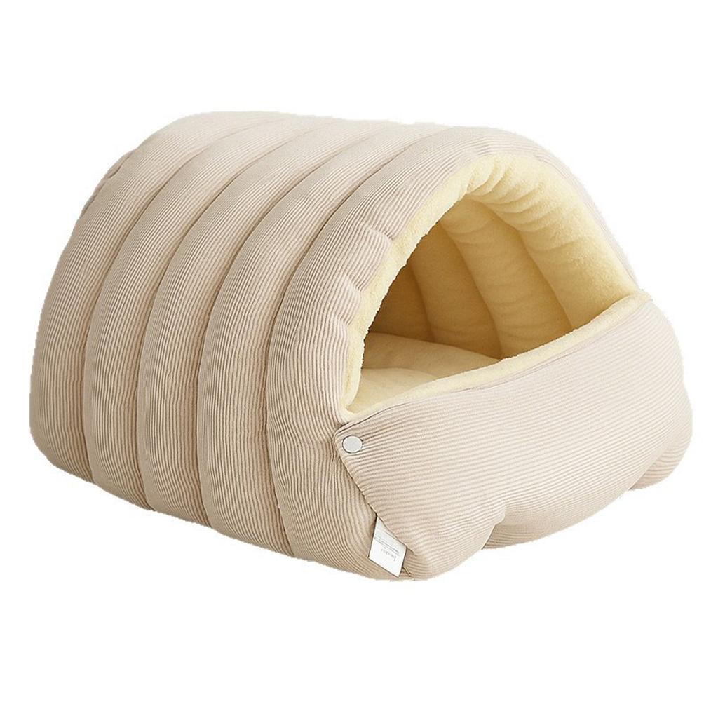Haustierhöhle Abnehmbares Hunde-Zelt Hundehütte Warm Praktisch Dicke Isolierung Weich und Bequem Plüsch für Katze