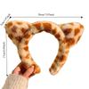 Fashion Washing Headband Cartoon Tiger Pattern Cat Ear Headband Leopard Spots Hairpin