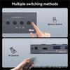 USB 3.2 Switch: 4 USB-A inputs, 3 USB 3.2 outputs, 1 USB-C output with Hub.