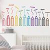 Waterproof Removable Pencil Wall Sticker Creative Kids Room Decors PVC Decal Easy Installation for Renters Homeowner