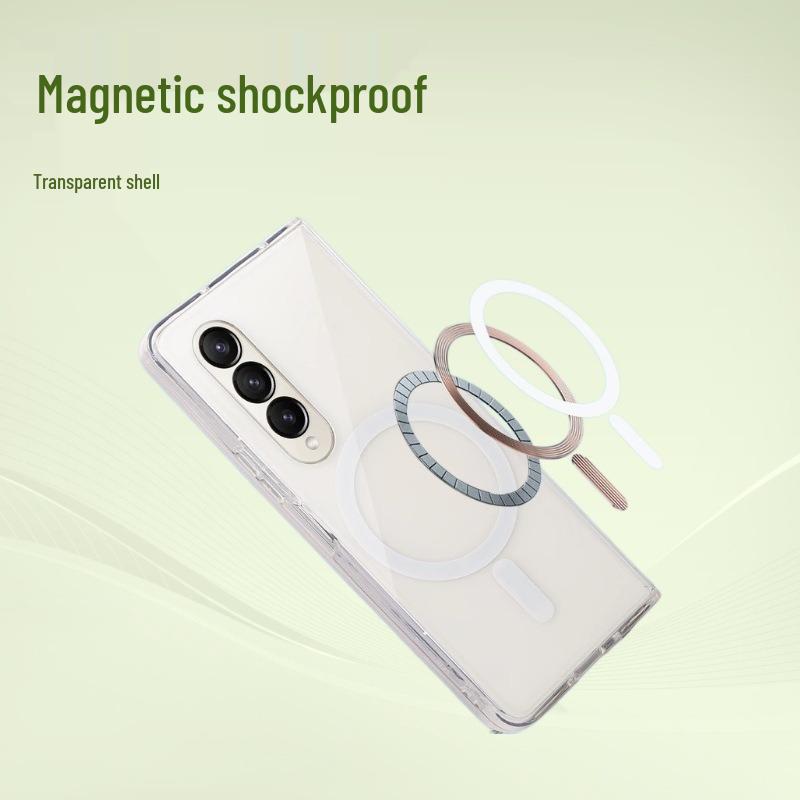 Samsung Z Flip7 Acrylic Magnetic Case - Drop-Proof Galaxy Z Fold6 Protective Shell