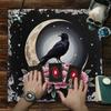 Fleece Tarots Ceremony Mat Colorful Mystical Print 3 Size Option Machine Washable Soft Surfaces for Card Protections