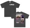 Rap Singer Cano Triana Tour 2025 Pattern Tshirt Summer Mens Hiphop Punk Short Sleeved Large Cotton Tshirt Street Wear Y2K