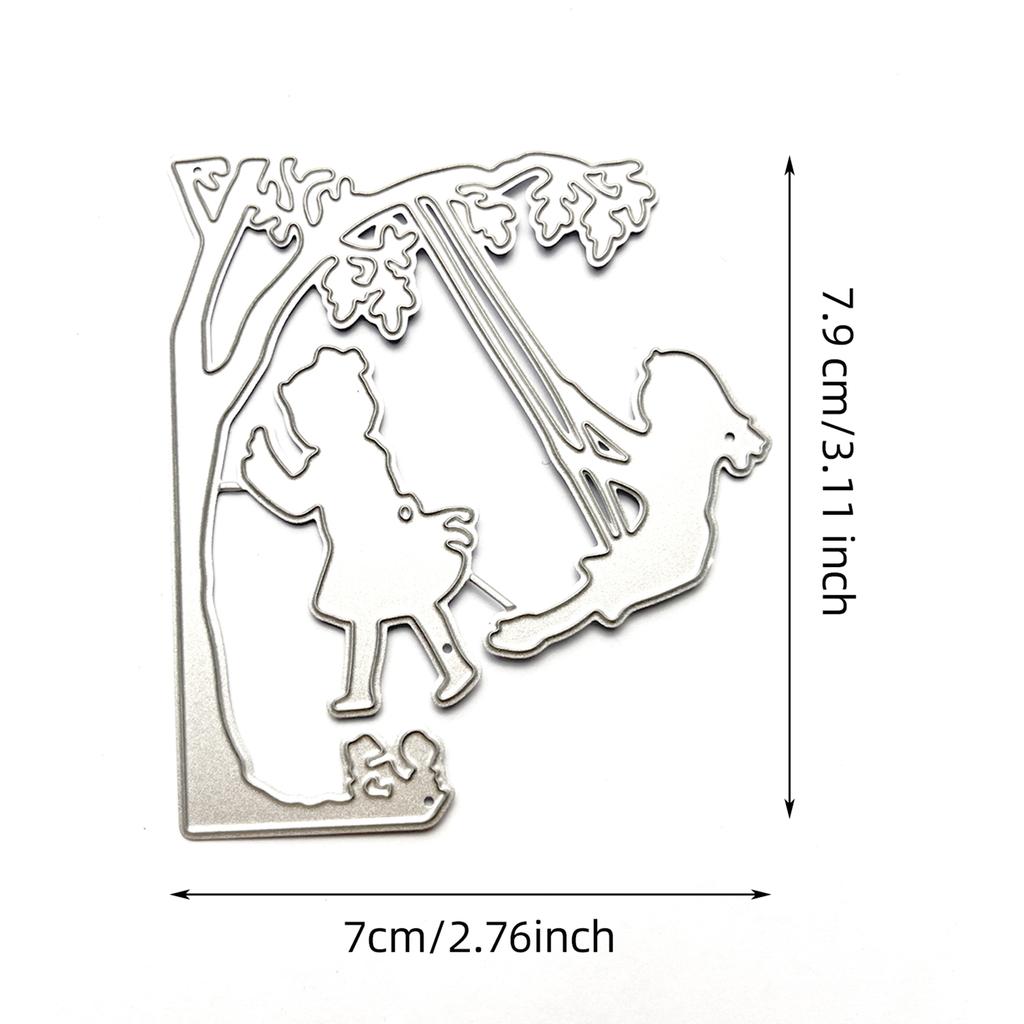 Schaukel Metall Stanzformen Schablonen für DIY Scrapbooking Dekorative Prägung Papierkarten Vorlage Dekor Stanzteile