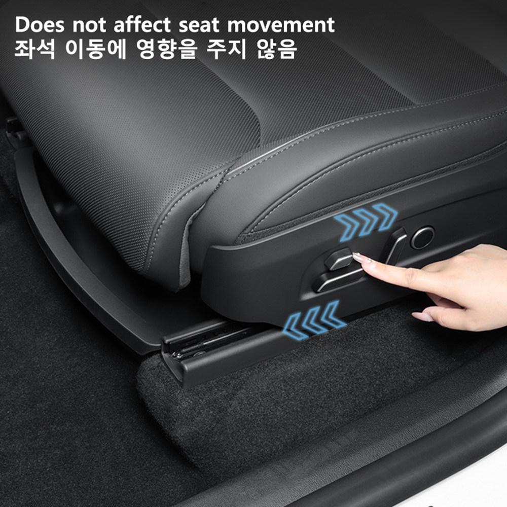 For Tesla Model Y L 6 Seater 2026 Front Seat Under Storage Box Suitable Driver Co-pilot Underseat Organizer Case Tray Bin Set