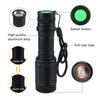 R5 LED Zoomable Flashlight Tactical Green/Red/Blue Torch 1 Gear  Outdoor Waterproof IP65 Night Hunting Fishing Lantern