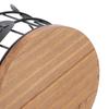 Round Iron Wire Coffee Pod Basket Wooden Base Large Capacity Coffee Capsule Holder Metal Wire Black Coffee Pods Storage Basket