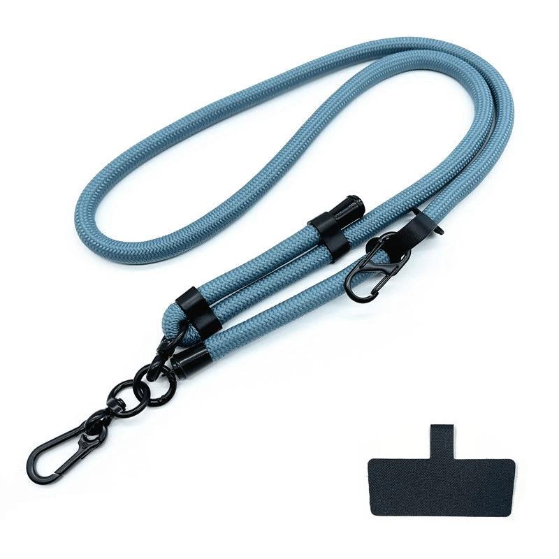 10MM Nastavitelný crossbody popruh na telefon a fotoaparát proti ztrátě s očkem a klipem