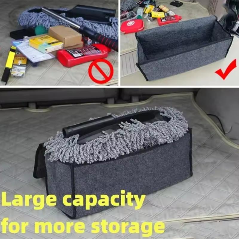 Storage Box High Quality New - Soft Felt Anti-Slip Dark Gray Large Compartment Organizer for Car Trunk Boot Tools Auto Parts