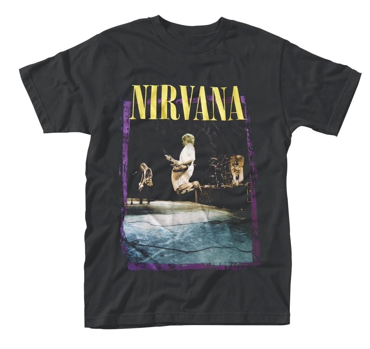 Nirvana  Stage Jump  T shirt - NEW S