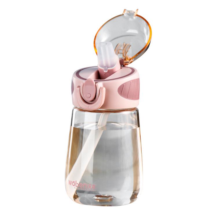 Niedlicher Sommer-Strohbecher für Mädchen und Kinder - Tragbarer gewebter Plastikbecher