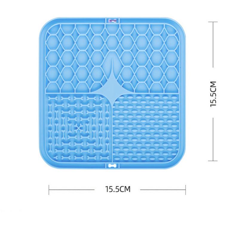 Pet Lick Silicone Mat for Dogs Pet Slow Food Plate Dog Bathing Distraction Silicone Dog Sucker Food Training Dog Feeder Supplies