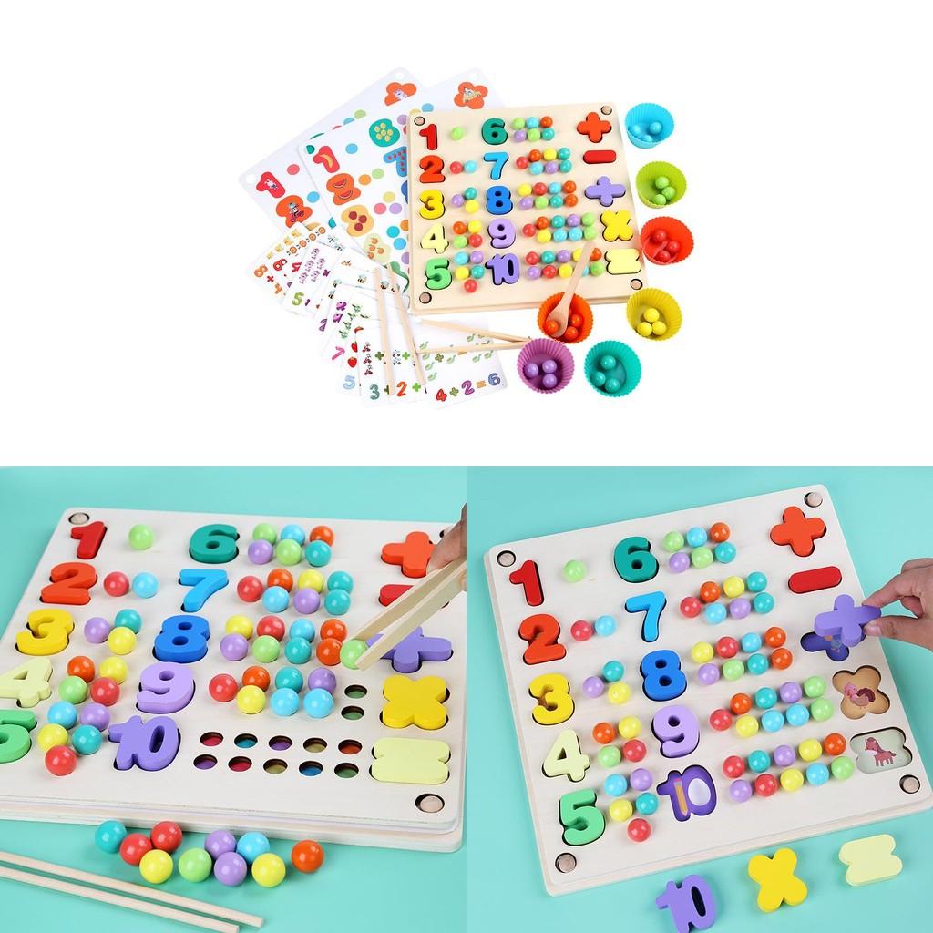Bead Math Toddler Clip Toy For Fine Motor Development Educational Play Gift