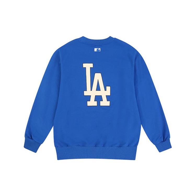New MLB Cartoon Sweatshirt Unisex Blue 31MT03011-07U