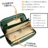 RafiCaro Galson Wallet Green Genuine Leather Long Wallet Large Capacity Coin Box with Receipt and Coin Organizer
