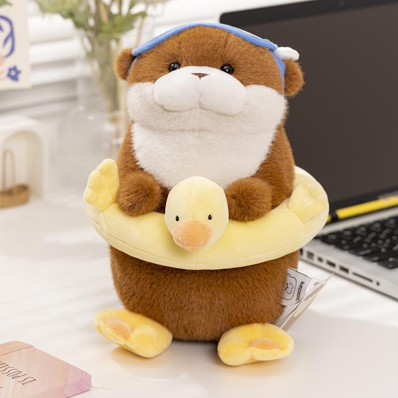 Adorable Ussou Sauce Water Otter Plush Keychain Doll Super Soft Comfort Toy Gift