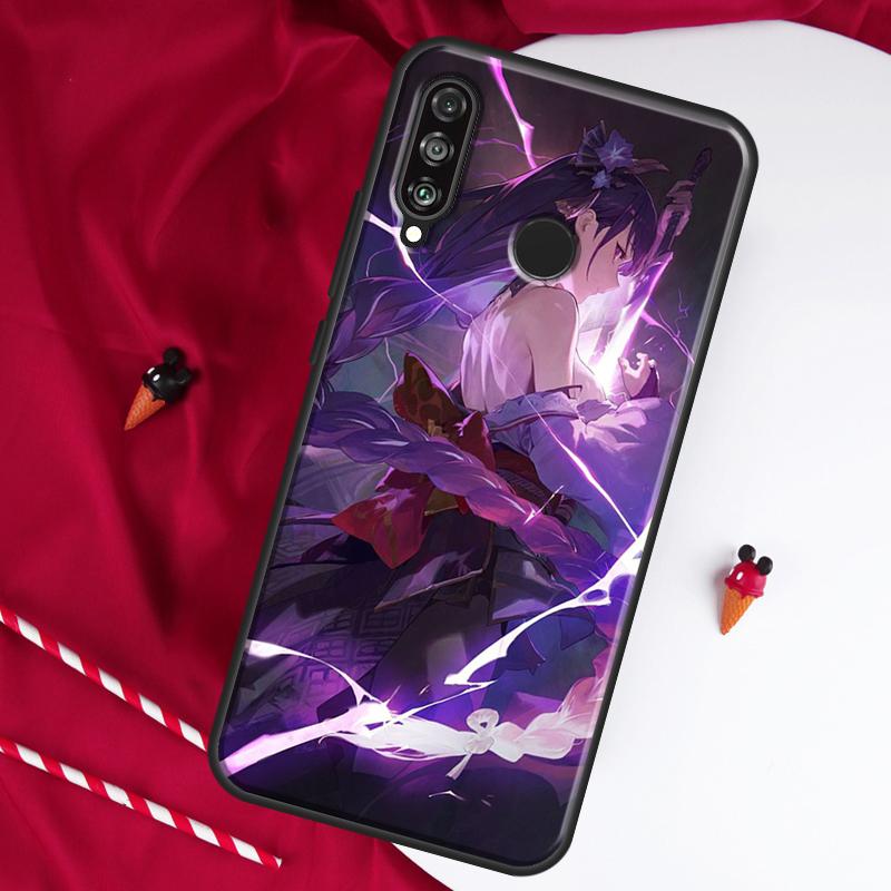 Raiden Shogun Genshin Impact For Huawei Nova 10 SE 9 5T 12s 12i 11i Y91 Y90 Y60 Y70 Y72 Y61 P20 P30 P40 Lite P60 Pro Case