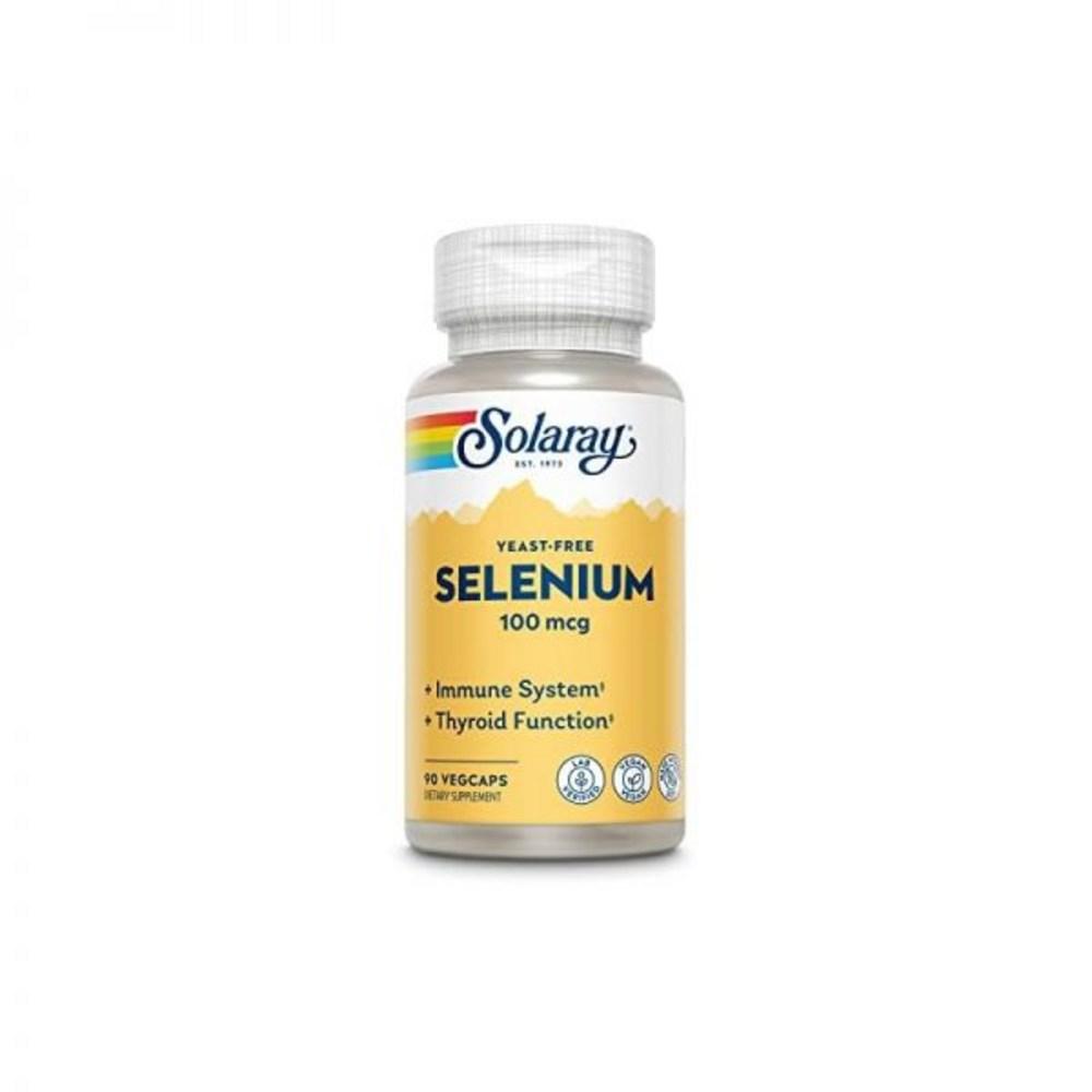 Solaray Selenium 100 Micrograms Supplement for Women and Men 90 Capsules 1 pcs