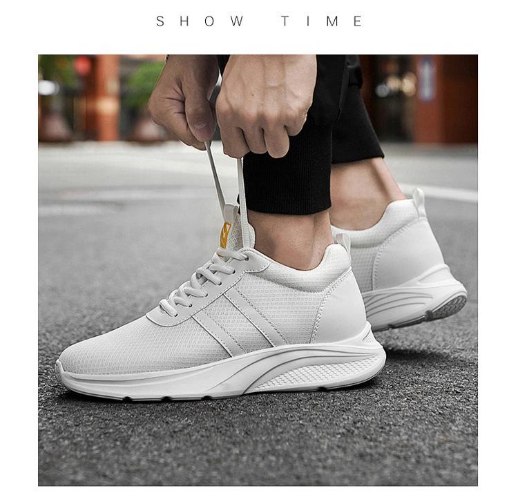 Men's Invisible 10cm Lift Summer Sports Shoes, Mesh Casual 8cm Height Boost Board Sneakers 2022.