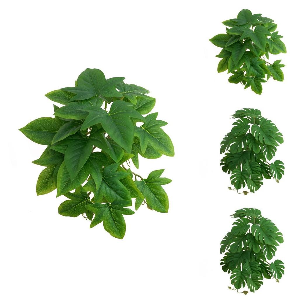 Monstera Deliciosa 3d Printed Artificial Plant With Wooden Stake For Home Decor And Photography Props