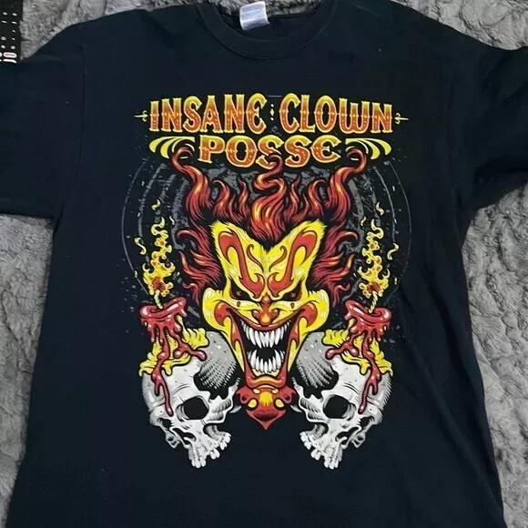 90s Insane Clown Posse Band Black Short Sleeve Unisex T shirt Reprint Unisex T-Shirt S