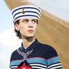 2 Pieces Women Men Navy Outfit Sailor Costume Captain Hat Sailor Scarf For Halloween,Navy Themed Party,Marine Costume Accessory
