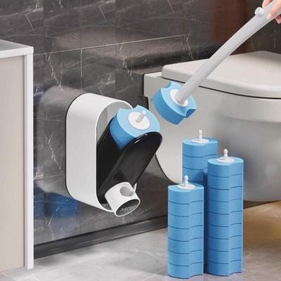 Replaceable Disposable Toilet Brush Head - Household Bathroom Cleaning Tool