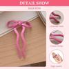 Candy Color Bow Hair Pin U-Shaped Acrylic Bow Hair Pins New French Hair Pin  Hairpin Accessories