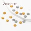18K Gold Plated Bead Cap 6mm,Caps For Bracelets Bead Spacers,Jewelry Making Supplies DIY Beading Accessories