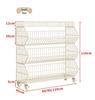 Multi-Layer Snack Display Rack with Wheels for Supermarket or Convenience Store