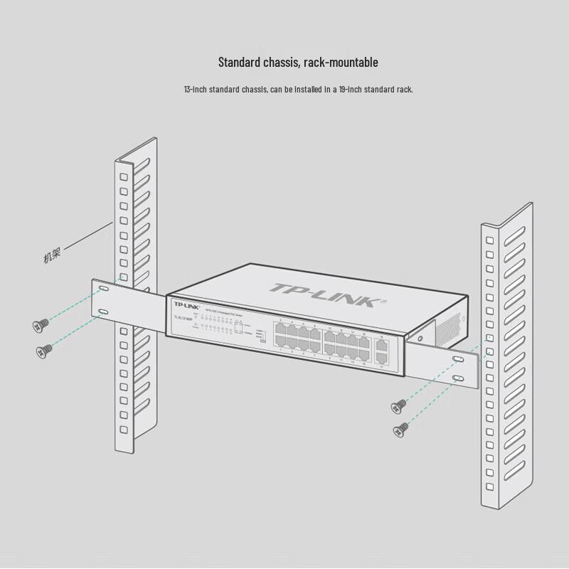 Tp-Link TL-SL1218MP 16-Port PoE Switch