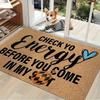 Vitality Check Loading Bar Welcome Doormat 2D Flat Print Non-Slip Floor Mat for Bedroom Living Room Entryway Home Decor Rug