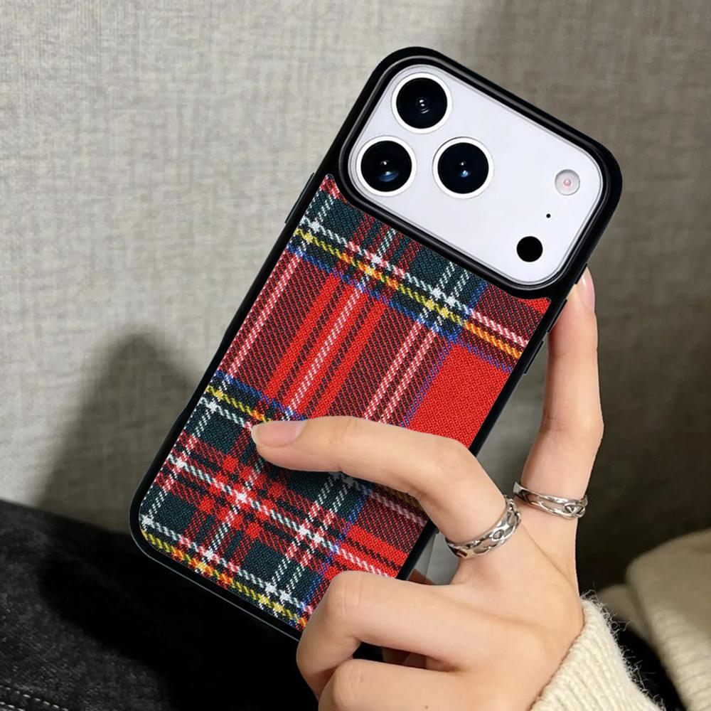 Capa Case for iPhone 17 Air 16 Pro Max 15 Plus 11 13 Mini 14 12 Back Phone Cover Scottish Plaid Warm Plaid