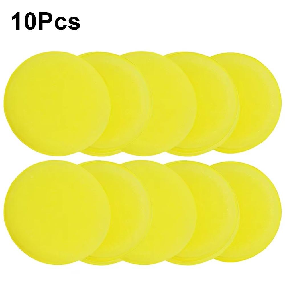 

10 шт. Круглые аппликаторы из пены 10 см Аксессуары для автомойки Новые полировальные губки Чистая шайба