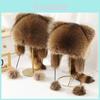 Tiger Head Hat For Kids And Adults Warm Winter Animal Faux Fur Beanie With Ear Protection